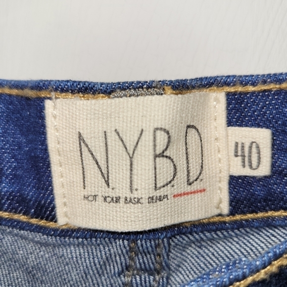 N.Y.B.D NOT YOUR BASIC DENIM HIGH WAIST WIDE LEGS IN SIZE 40, 28 US - Picture 6 of 16